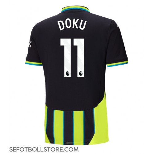 Manchester City Jeremy Doku #11 Replika Bortatröja 2024-25 Kortärmad